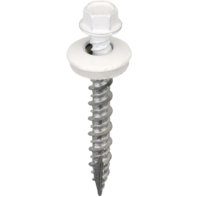 Acorn International 1-1/2 In. Washered Bright White Framing Screw (250 Ct.)