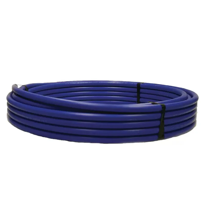 Advanced Drainage Systems 3/4 in. x 100 ft. 250 psi Polyethylene Pipe in Blue Blue