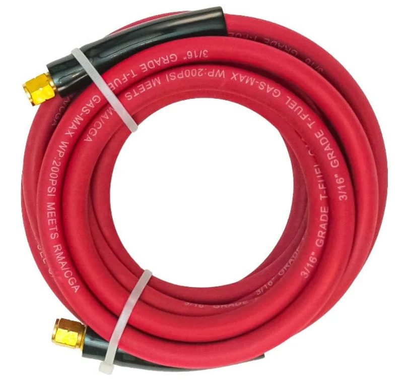 Aero 12 ft. Acetylene Hose w/Strain Relief Guards AH3-S