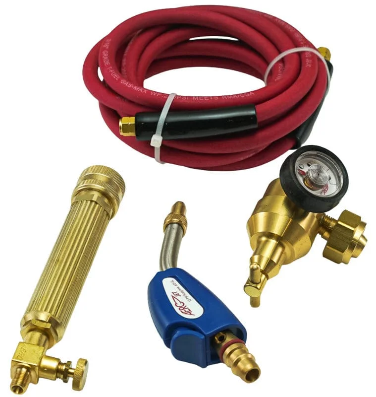 AERO JET Air/Acetylene High Temperature Self-Lighting Brazing/Soldering Torch Kit AKJ5SSL