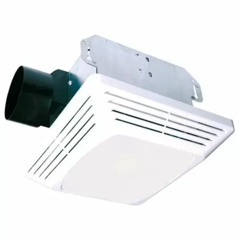 Air King ASLC50MBG Exhaust Fan With Light 120 Volt 1.4 Amp 50 cfm at 0.1 Inch White