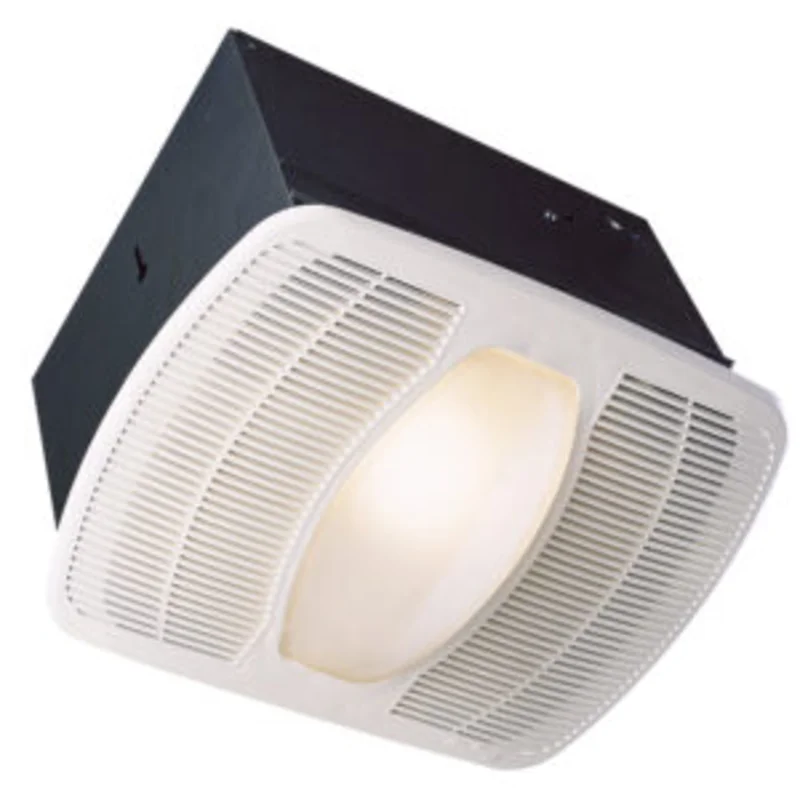 Air King Model AK863L Deluxe Exhaust Fan With Light, White White