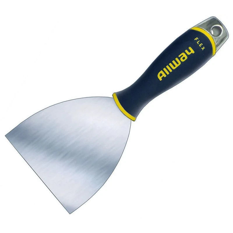 Allway 4 Flex, Soft Grip, Tape Knife, Hammer End, Carbon Bl, Labelled