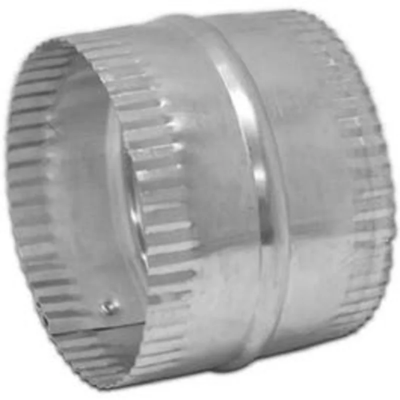 Aluminum Duct Connector, Flexible, 6-In. Galvanized Pipe