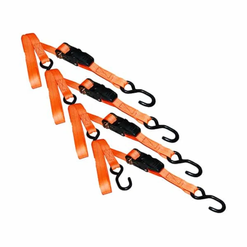 Ancra Cargo  1 x 15 Orange Ratchet Tie-Down w/S-Hooks Orange