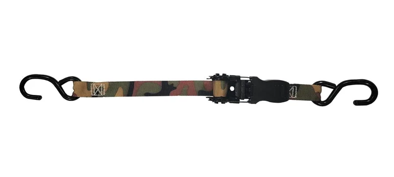 Ancra Cargo  1 x 15 S-Hook Ratchet Tie-Down, CAMO, 4 Pack
