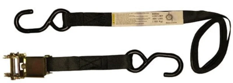 Ancra Cargo 1 x 6 S-Hook Ratchet Tie-Down, Clamshell, 2 Pack