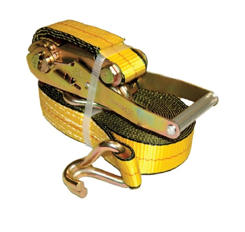 Ancra Cargo  2" x 27 Medium Wide Handle Ratchet Strap w/J-Hooks, Bulk Bin