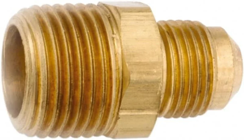 Anderson Metals 45 Brass Flared Tube Male Connector Flare x MNPT Ends