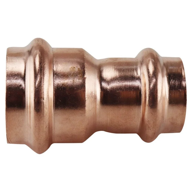 Apollo Press Couplings & Unions 1 in. x 3/4 in. Copper Press Coupling with Stop