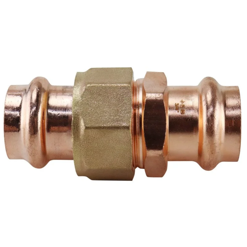 Apollo Press Couplings & Unions 3/4 in. x 1/2 in. Copper Press Coupling with Stop