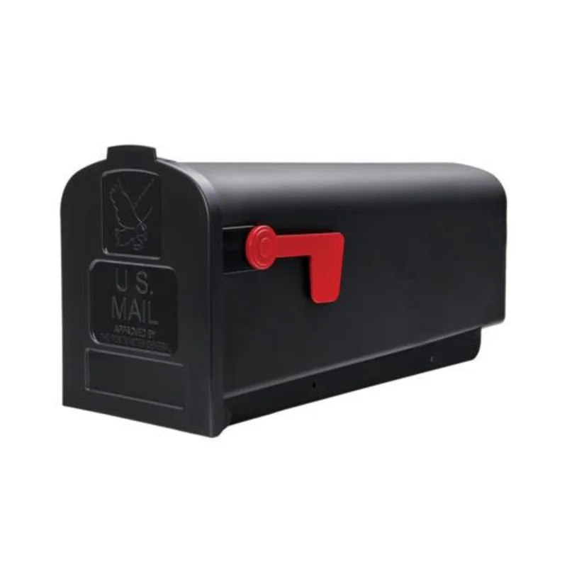 Architectural Mailboxes Parsons Post Mount Mailbox Black