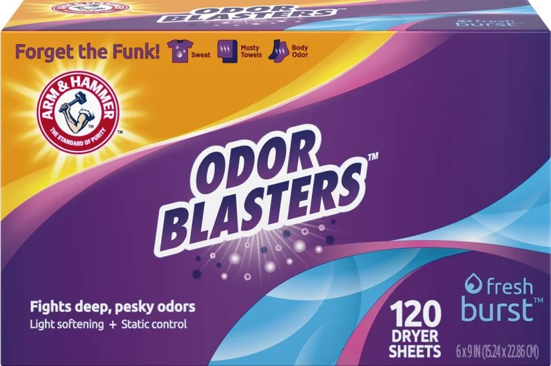 Arm & Hammer Odor Blasters Dryer Sheets, Fresh Burst Scent