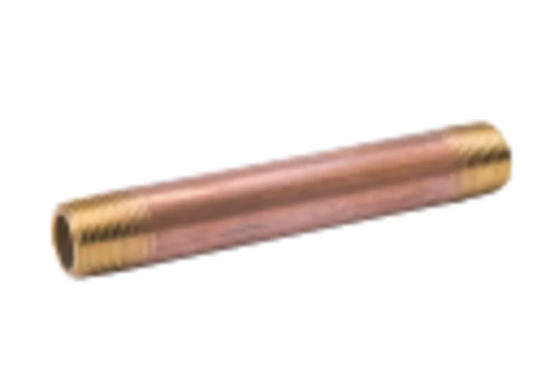 B & K Industries 1/2-in Diameter Nipples Schedule 40 Red Brass 4"