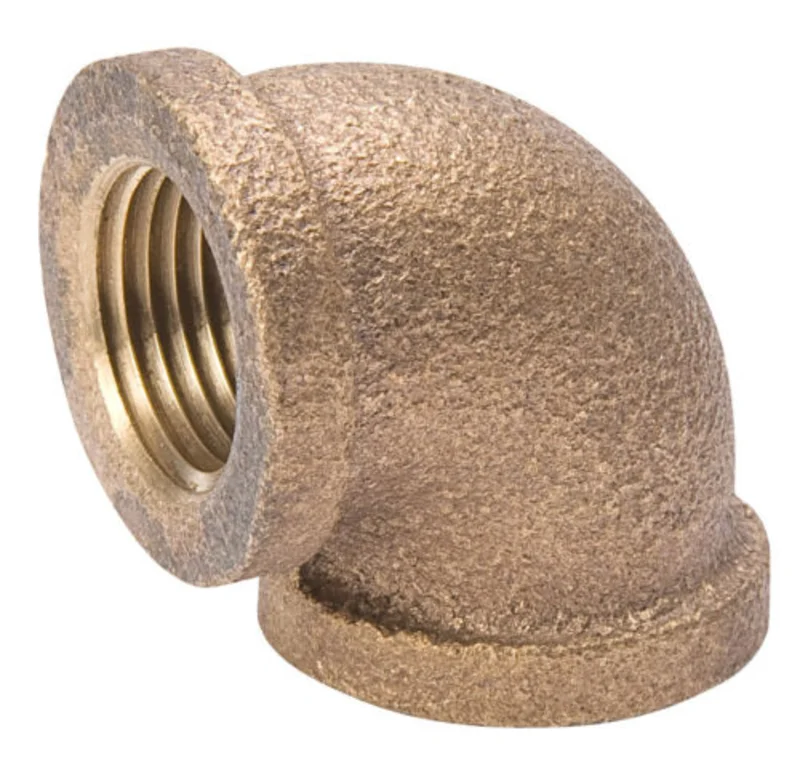B & K Industries 90 Elbow Red Brass Threaded Fittings 1/8 in.