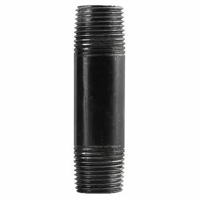 B & K Industries Black 1 1/2" Diameter Schedule 40 Nipples 2"