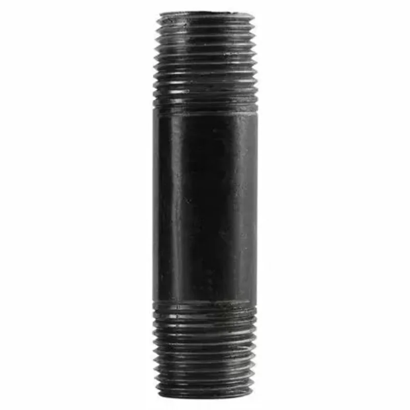 B & K Industries Black 3/8" Diameter Schedule 40 Nipples 8"