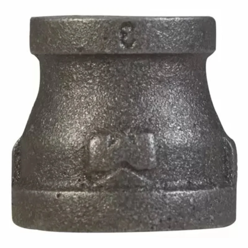 B & K Industries Black Reducing Coupling 150# Malleable Iron Threaded Fittings 1 1/2" x 3/4"