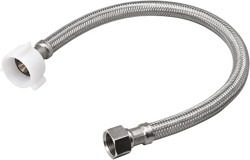 B & K Industries  Braided Stainless Steel Toilet Connector 3/8" X 7/8" X 20"