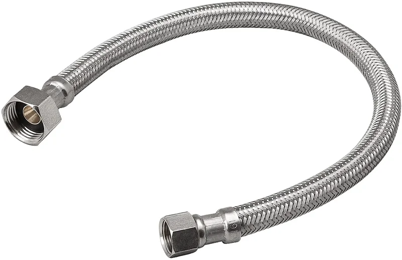 B & K Industries Faucet Connector, 3/8" x 1/2" x 16"