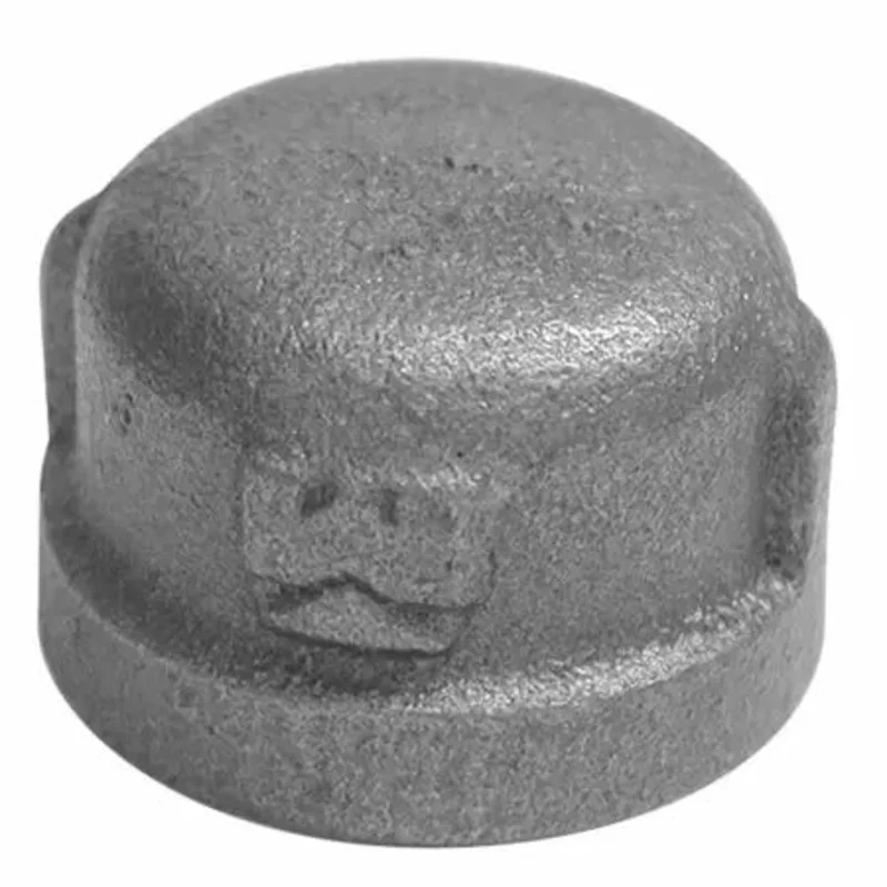 B & K Industries Galvanized Cap 150# Malleable Iron Threaded Fittings 3/8"