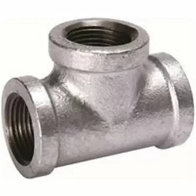 B & K Industries Galvanized Tee 150# Malleable Iron Threaded Fittings 3"