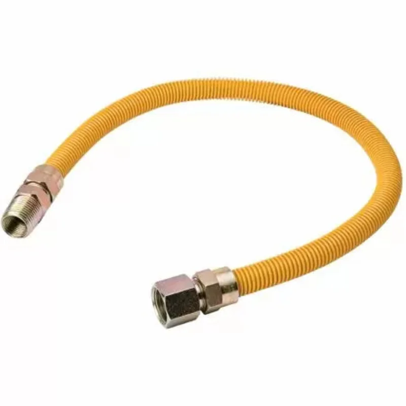 B & K Industries Gas Connect Yellow 1/2 OD, 1/2M X 1/2F, 48 Yellow Yellow