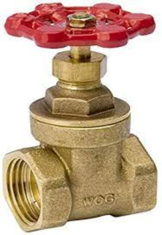 B & K Industries Gate Valve Forged Brass Compact Pattern 1-1/2