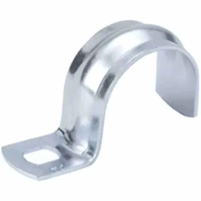 B & K Industries  Vinyl Coated Galvanized Steel 1 Hole Strap 3/4