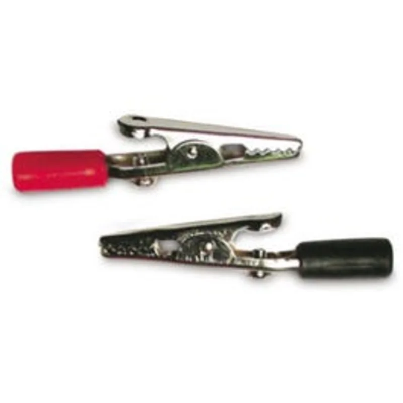 Battery Clip, 3A Alligator Barrel,Insulated, 2-In., 2-Pk.