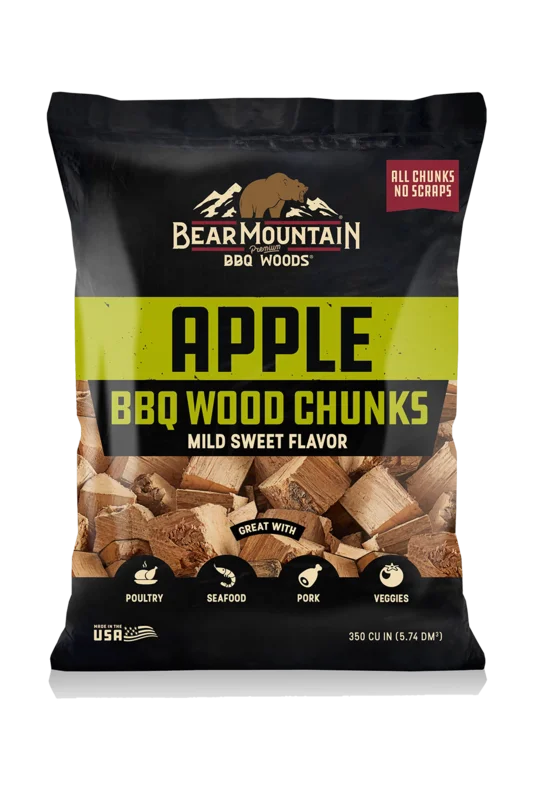 Bear Mountain BBQ Premium Woods Apple BBQ Wood Chunks