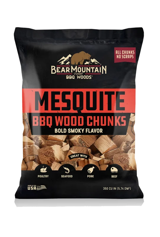 Bear Mountain BBQ Premium Woods Mesquite BBQ Wood Chunks