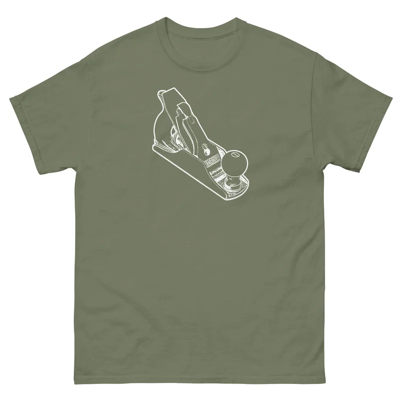 Bedrock Handplane Woodworking T-Shirt (Multiple Colors) Black