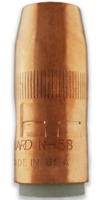 Bernard Centerfire Copper MIG Nozzle - "N" Series, 5/8 Bore