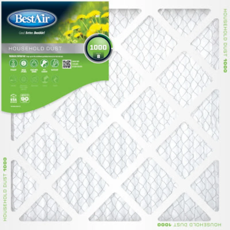 BestAir 1625 x 1 In. Standard Pleated Air Filter, MERV 8