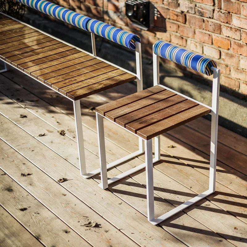 Bistrot Bench with Backrest