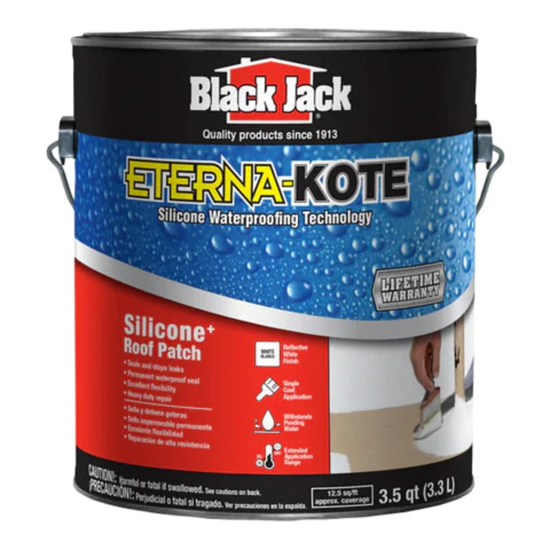 Black Jack  Eterna-Kote Silicone Roof Patch 1 Gallon