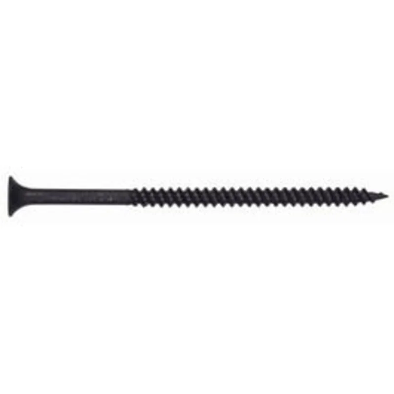 Black Phosphate Drywall Screws, Phillips Sharp Point, Fine-Thread, 1.25-In. x #6, 1-Lb. Box