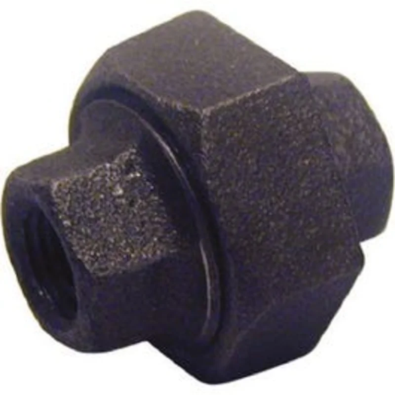 Black Pipe Union, Brass/Iron, .5-In.