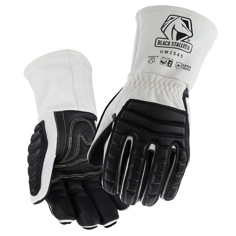 Black Stallion A7 Cut & Impact Resistant MIG/Stick Welding Gloves GM3545-BW