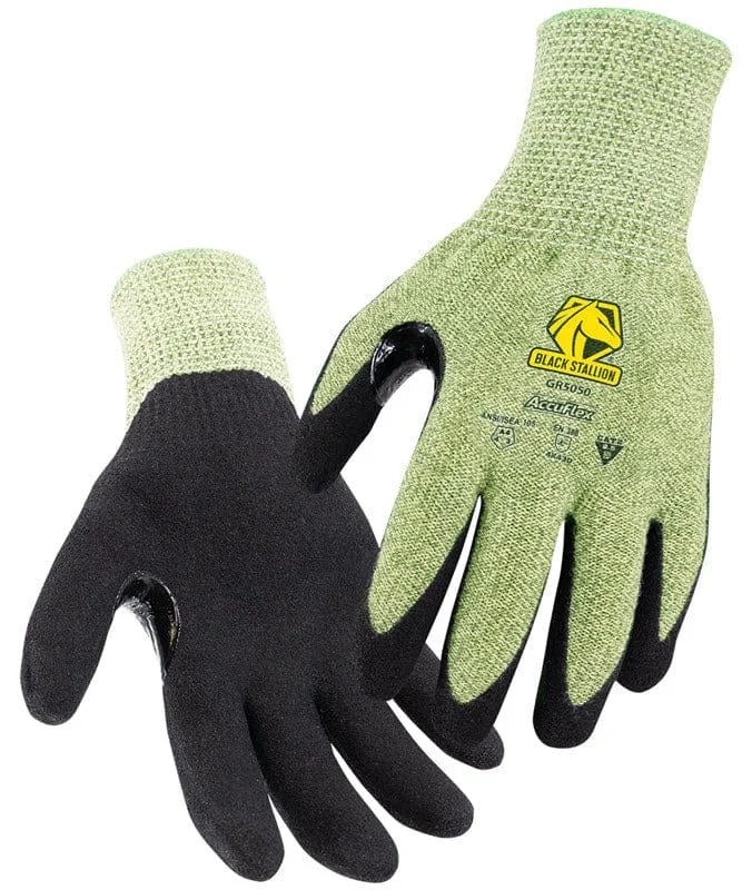 Black Stallion AccuFlex A4 Cut & AR 13g Neoprene Coated Gloves GR5050-OB