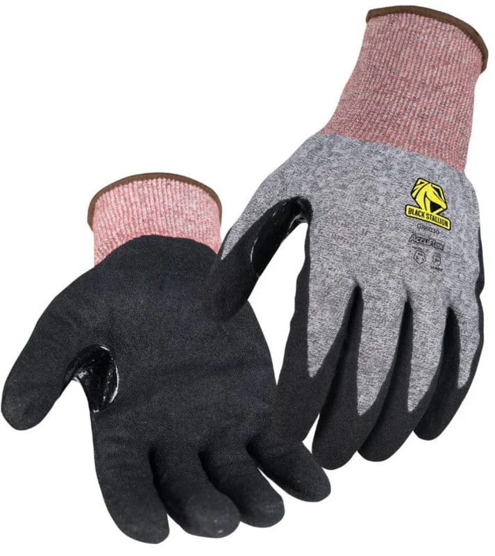 Black Stallion AccuFlex A6 Cut Resistant 18g Nitrile Knit Glove GR6030-GB