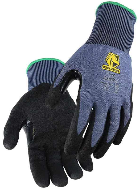 Black Stallion AccuFlex A9 Cut Resistant Gloves - Sandy Nitrile Coated GR9030-BB