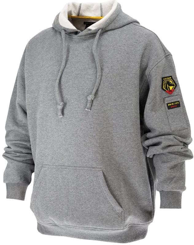Black Stallion AR/FR Gray Cotton Hooded Sweatshirt JF1340-GY