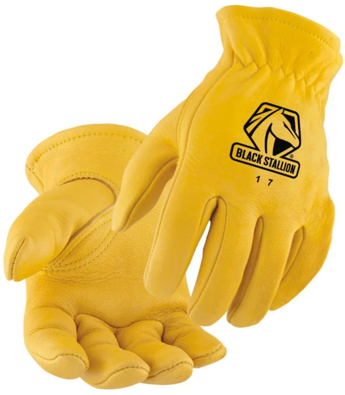 Black Stallion Drivers Gloves - Grain Elkskin 17