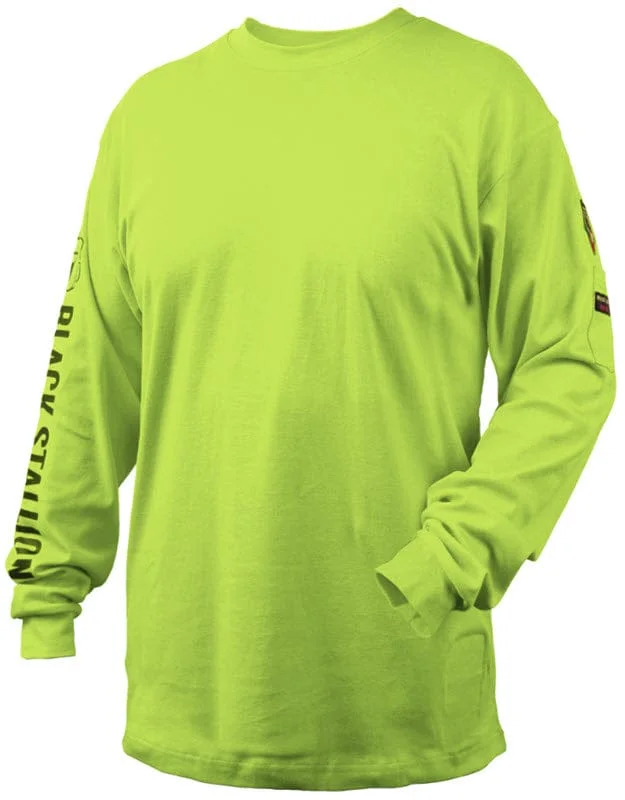 Black Stallion Flame Resistant 7 oz. Lime Cotton T-Shirt TF2510-LM