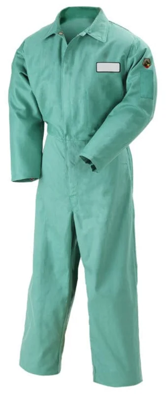 Black Stallion Flame Resistant Green Coveralls F9-32CA/PT