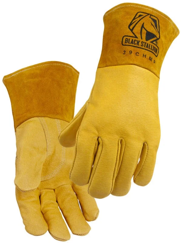 Black Stallion MIG Welding Gloves - MightyMIG 39CHMP
