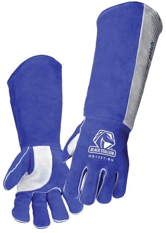 Black Stallion Welding Gloves - 21 Inch GS1321-BG