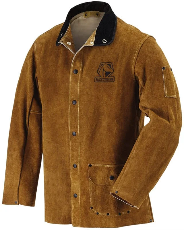 Black Stallion Welding Jacket - Split Cowhide 30WC